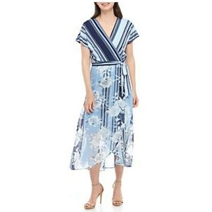 SANDRA DARREN BRAND NEW Floral Wrap Maxi Dress 14W